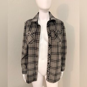 O'Neill Gray Plaid Shirt